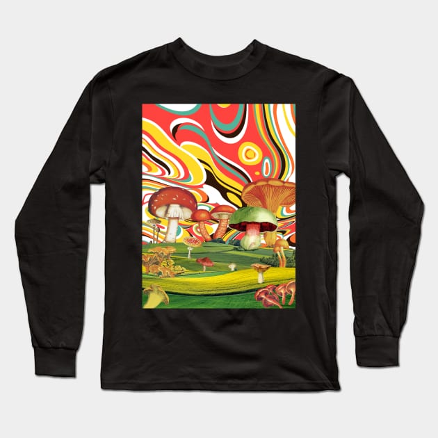 Psychedelic Dreams Long Sleeve T-Shirt by leafandpetaldesign